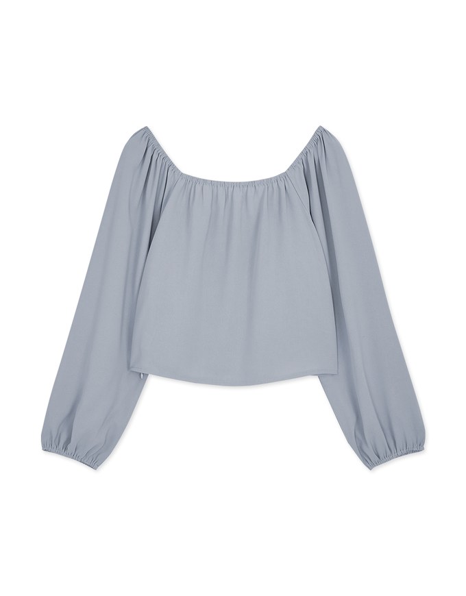 Sophisticated Ruched Tie-Front Top