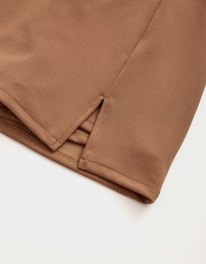 Stark Minimalism High Waisted Slimming Slit Skorts