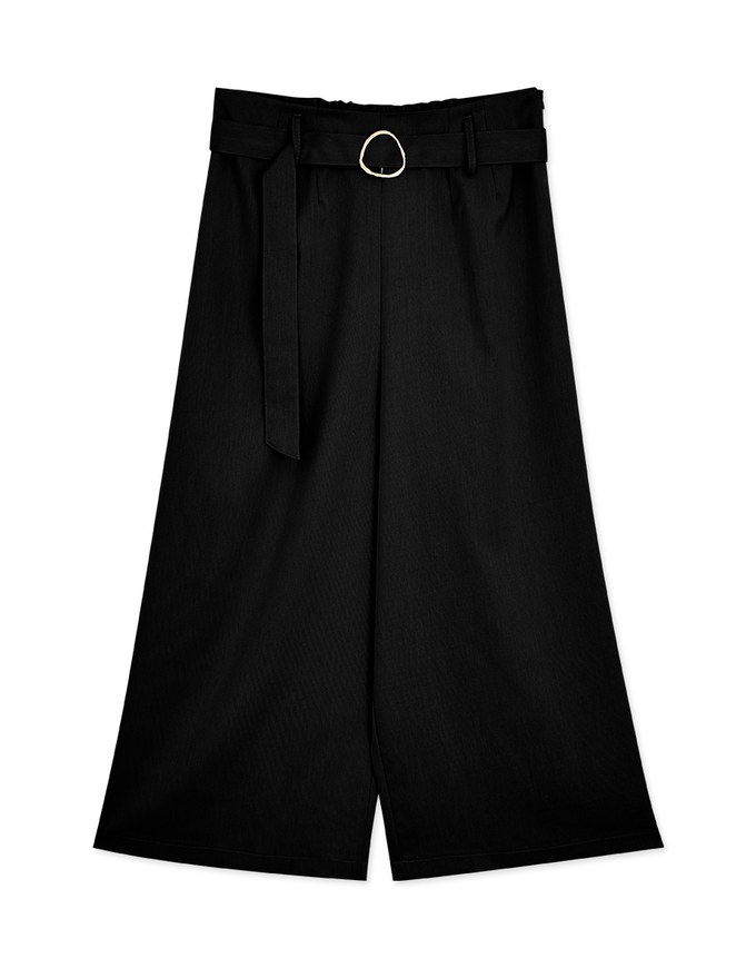 Minimalist Staple Pleated Suit Wide Pants