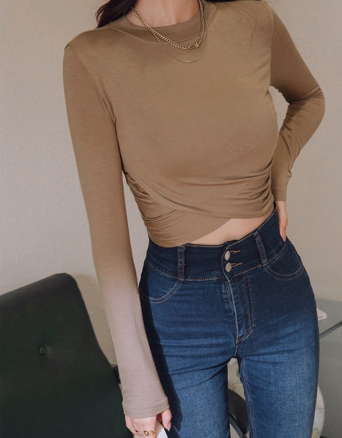 Minimalist Staple 2Way Crossover Crop Top