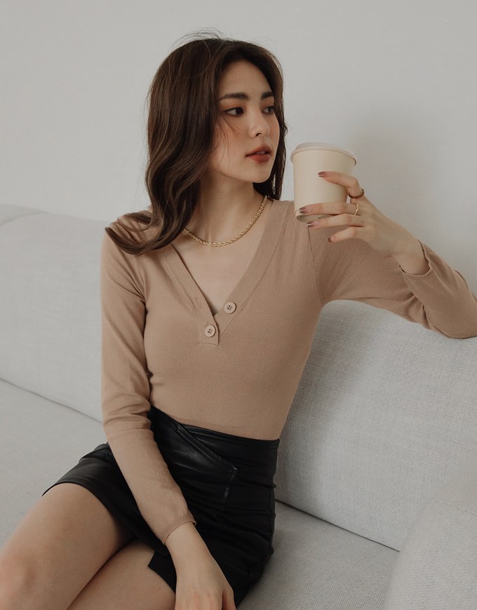 High Waisted Overlapping Faux Leather Skorts