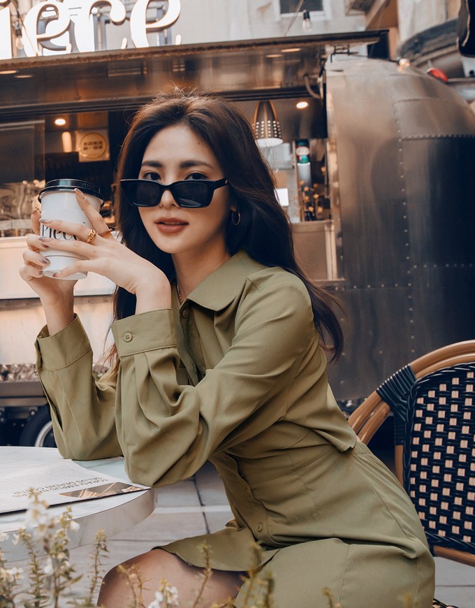 Cargo Style-Inspired Back-Hollow Mini Shirt Dress