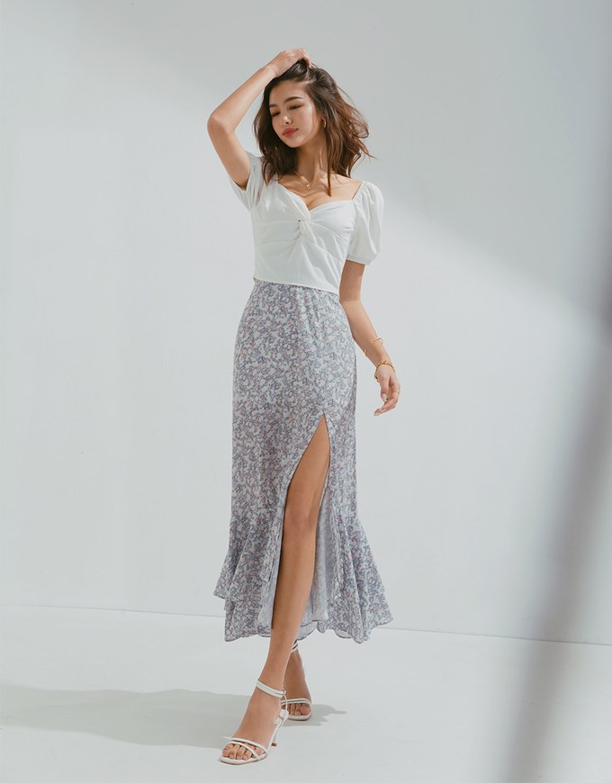 2WAY Finest Knot Puff Sleeve Crop Top