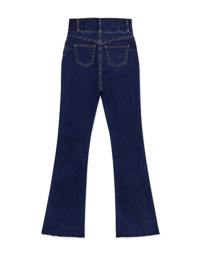 Petite Girl- No Filter Snatched Waist Shape-Up Slimming Skinny-Fit Denim Jeans Boot Cut Pants 3.0