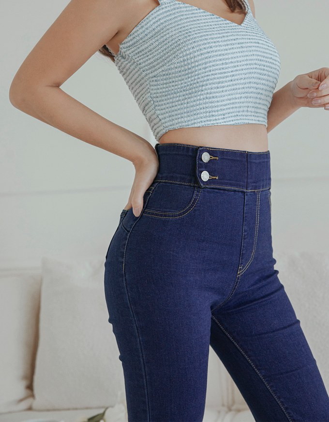 Petite Girl- No Filter Snatched Waist Shape-Up Slimming Skinny-Fit Denim Jeans Boot Cut Pants 3.0