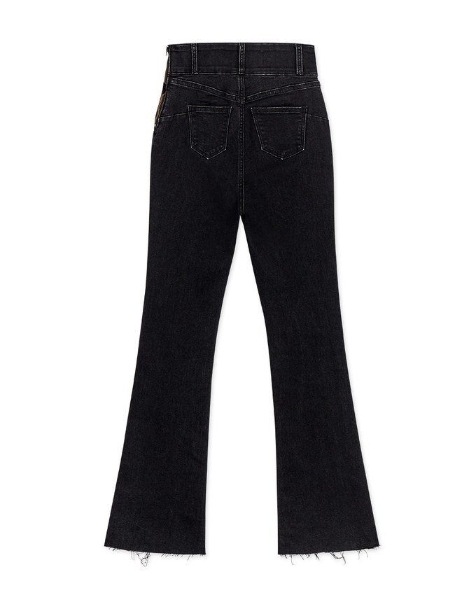 Petite Girl- No Filter Snatched Waist Shape-Up Slimming Skinny-Fit Denim Jeans Boot Cut Pants 3.0