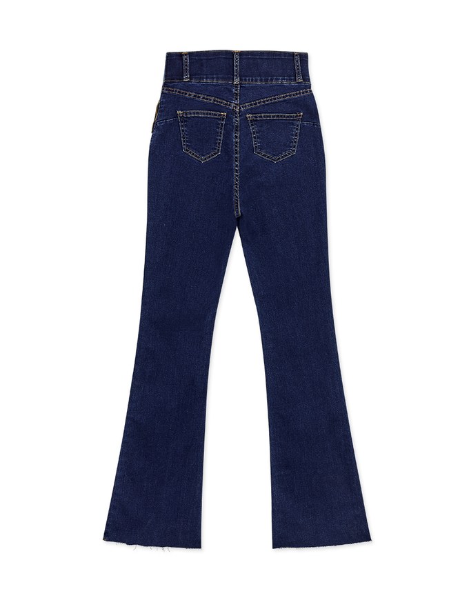 Tall Girl- No Filter Snatched Waist Shape-Up Slimming Skinny-Fit Denim Jeans Boot Cut Pants 3.0
