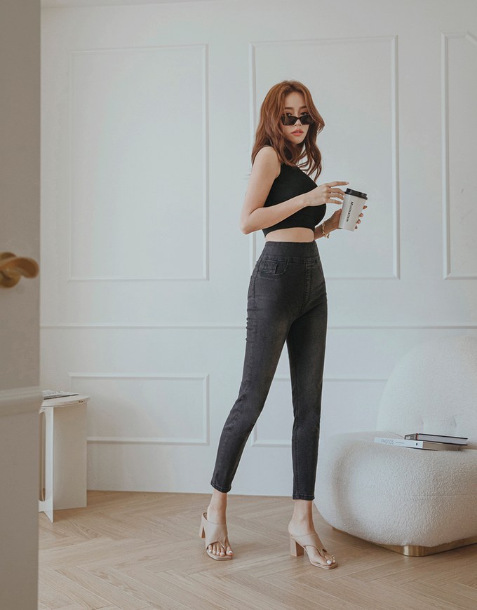Regular Height- No Filter Snatched Waist Shape-Up Slimming Skinny-Fit Denim Jeans Pants 3.0