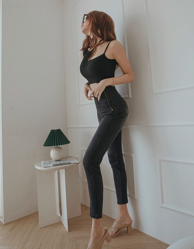 Regular Height- No Filter Snatched Waist Shape-Up Slimming Skinny-Fit Denim Jeans Pants 3.0