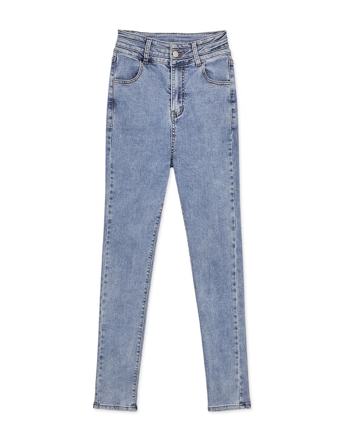 Urban Chic High Waisted Skinny Denim Jeans Pants