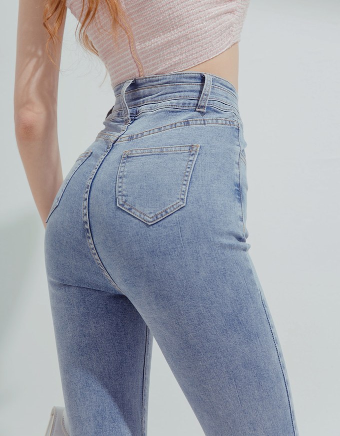 Urban Chic High Waisted Skinny Denim Jeans Pants