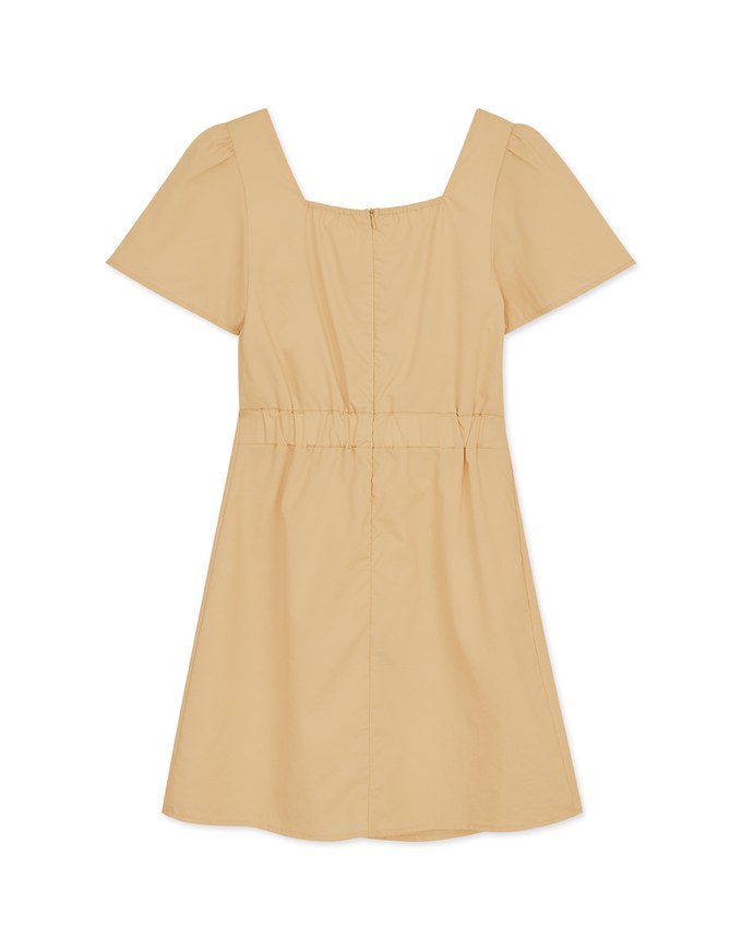 Sophisticated Sweetheart Ruched Hollow Mini Dress