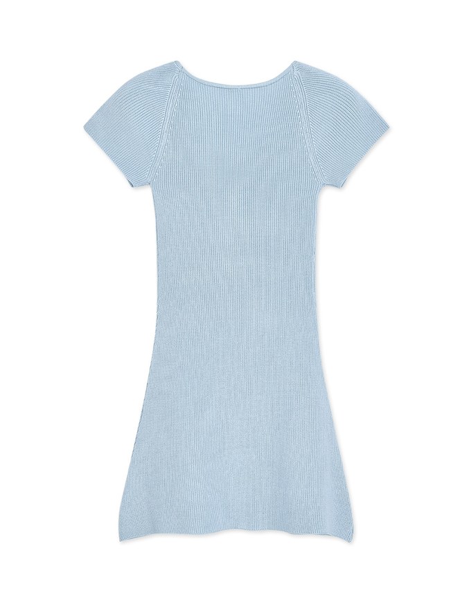 Beyond Basic Square-Neck Bodycon Mini Dress