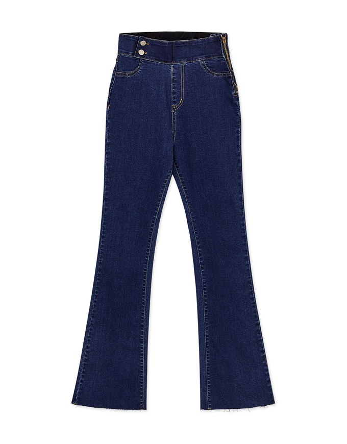 No Filter Snatched Waist Shape-Up Slimming Skinny-Fit Denim Jeans Boot Cut Pants 3.0