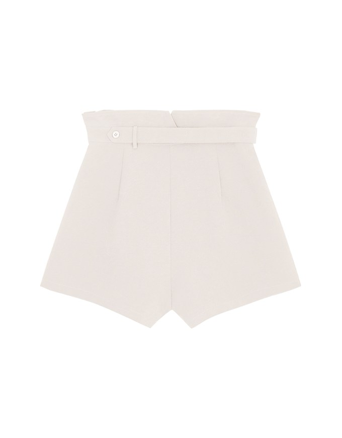 Elevated Detailing High Waisted Suit Shorts