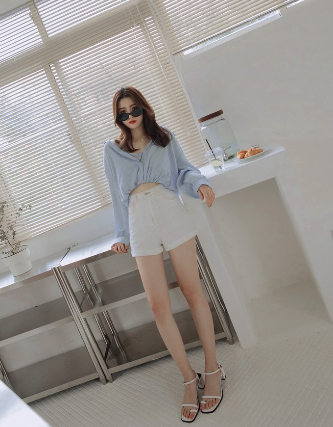 Modern Chic Transparent Sheer Fake Two-piece Blouse Shirt