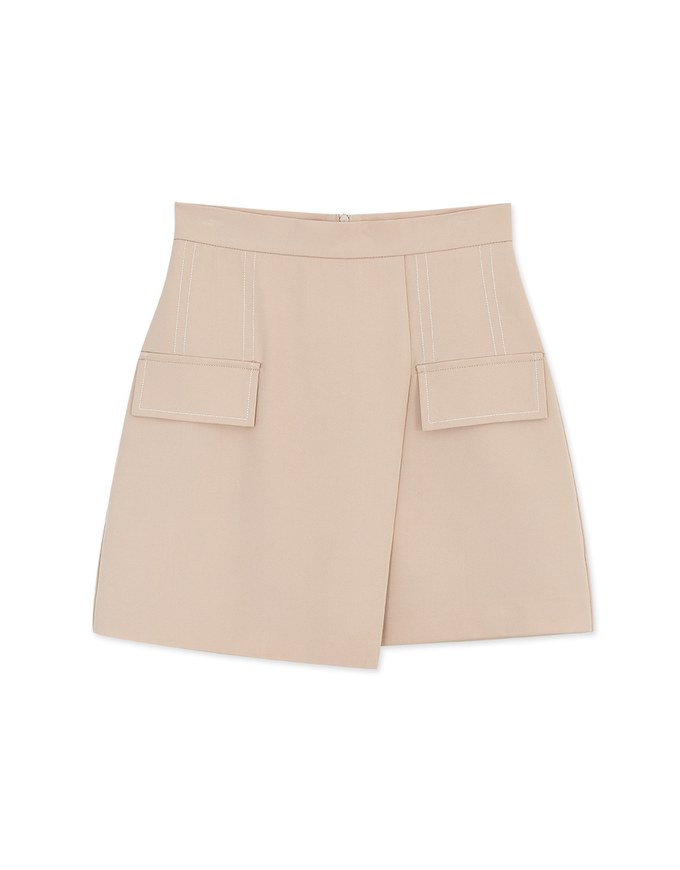 Bias Cut Finest A Line Mini Skirt
