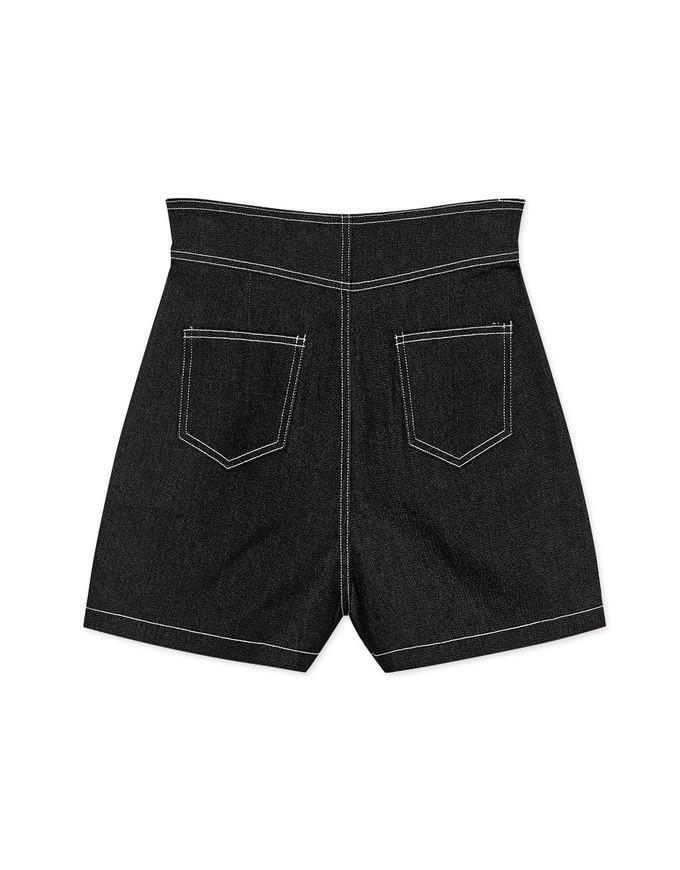 Lengthen High Waisted Denim Jeans Shorts
