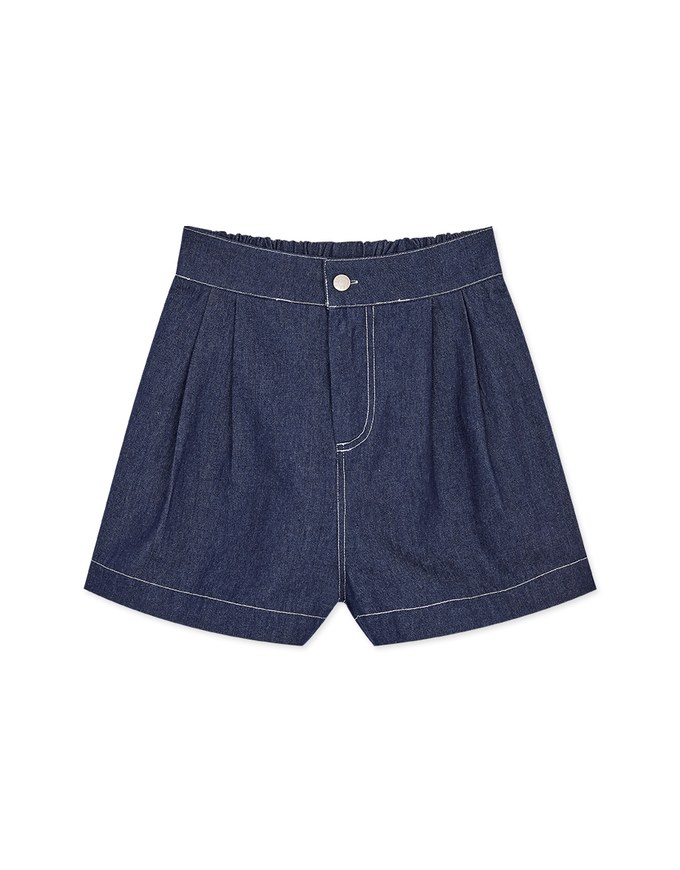 Casual Chic Seamline Denim Jeans Shorts