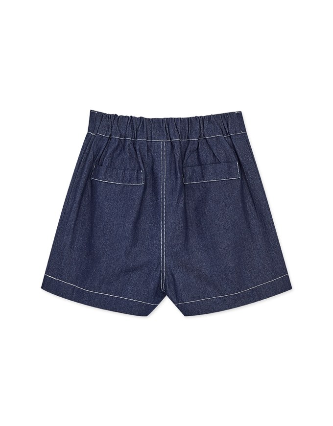 Casual Chic Seamline Denim Jeans Shorts