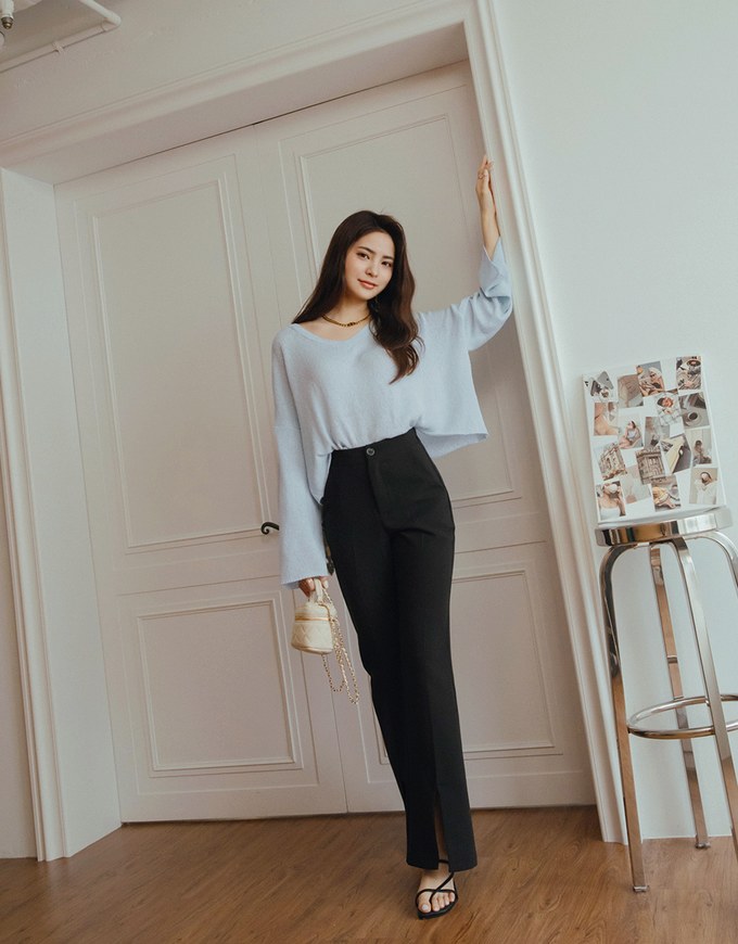 Laidback Wide Sleeves Knit Top