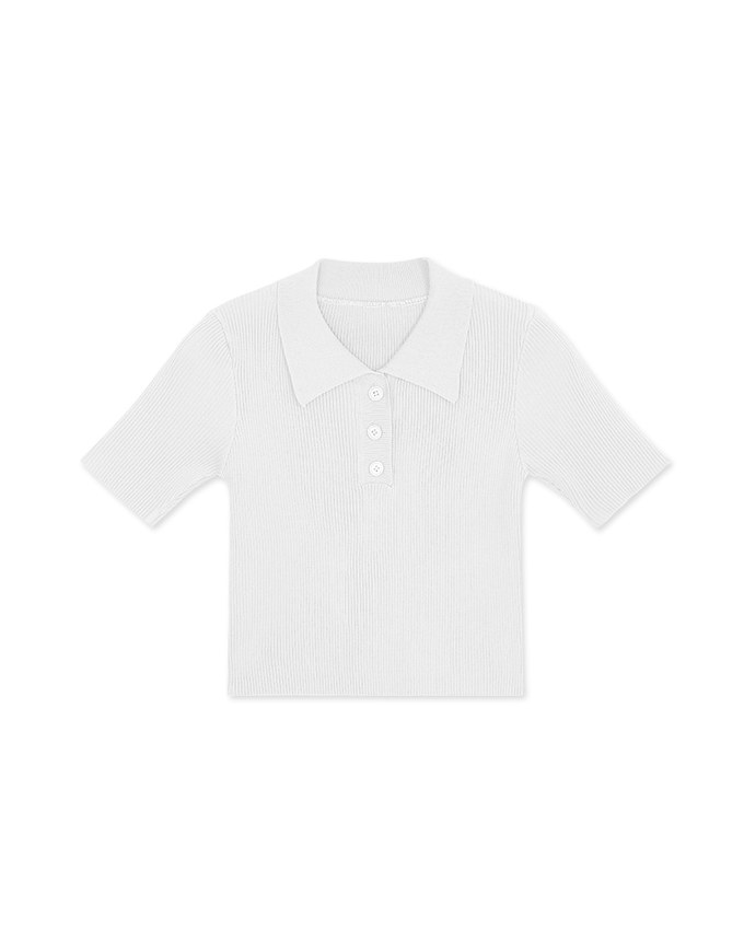 Laidback Panel Crisp Collar Top