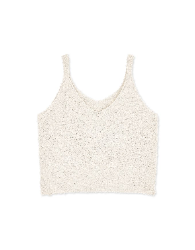 Elevated Detailing Plush Knit Cami Top