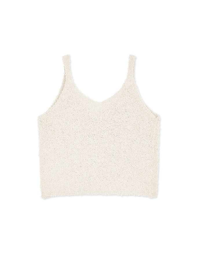 Elevated Detailing Plush Knit Cami Top