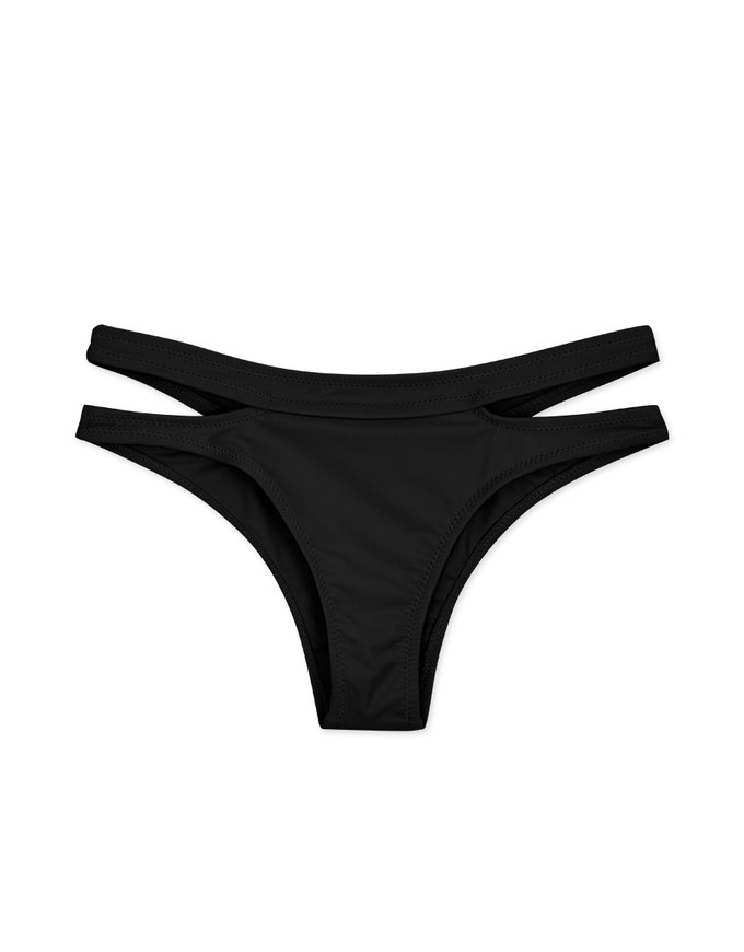 Double Strap Cut-Out Bikini Bottom
