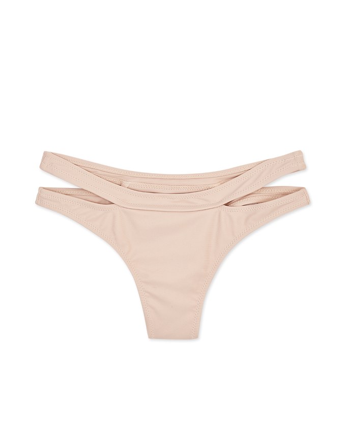 Double Strap Cut-Out Bikini Bottom