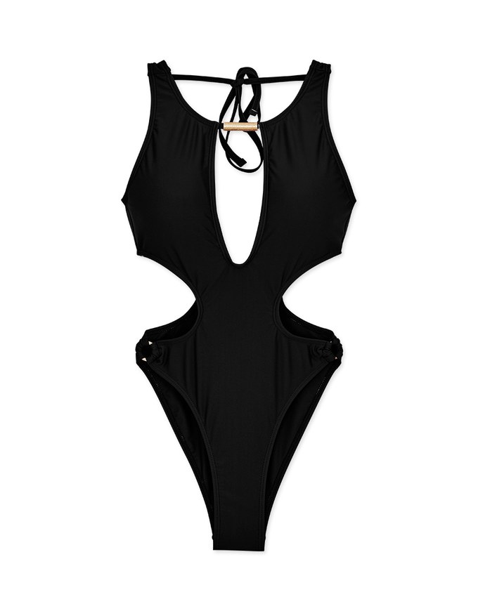 【YANBABY】Sensual Cut Out Push Up One Piece Swimsuit Bikini