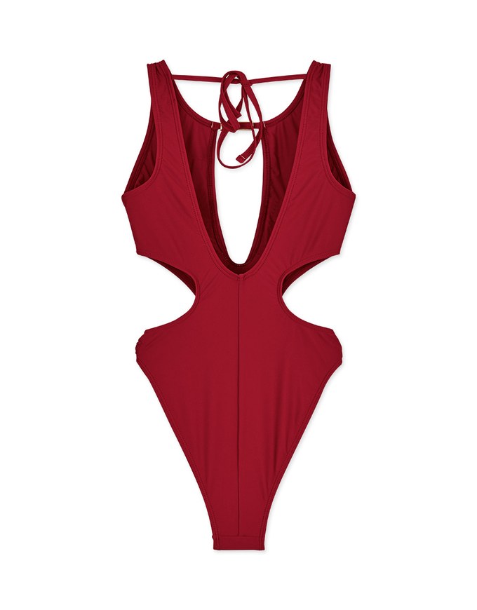 【YANBABY】Sensual Cut Out Push Up One Piece Swimsuit Bikini