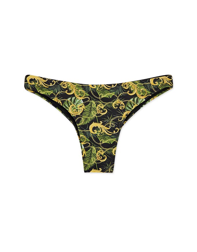 2WAY Printed Ruched Back Bikini Bottom