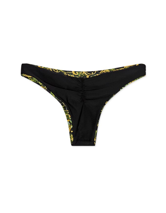 2WAY Printed Ruched Back Bikini Bottom