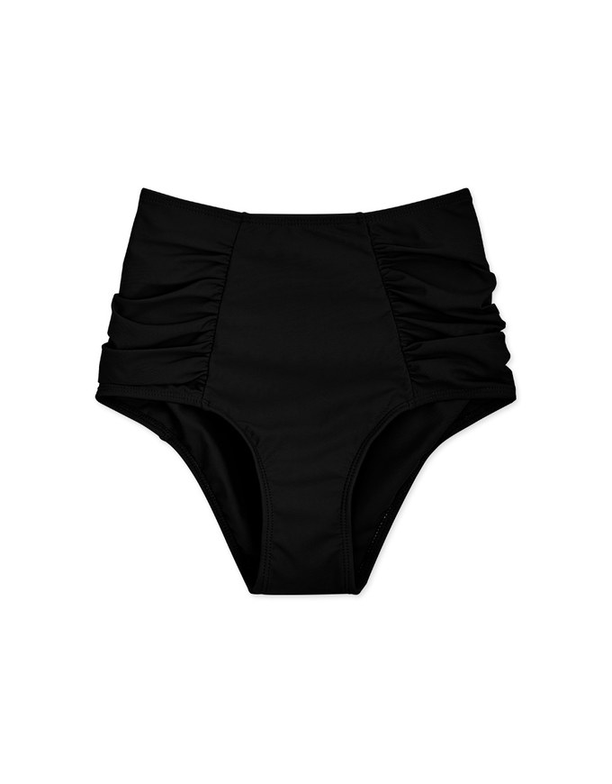【TIFFANY】High Waisted Side Gripper Bikini Bottom