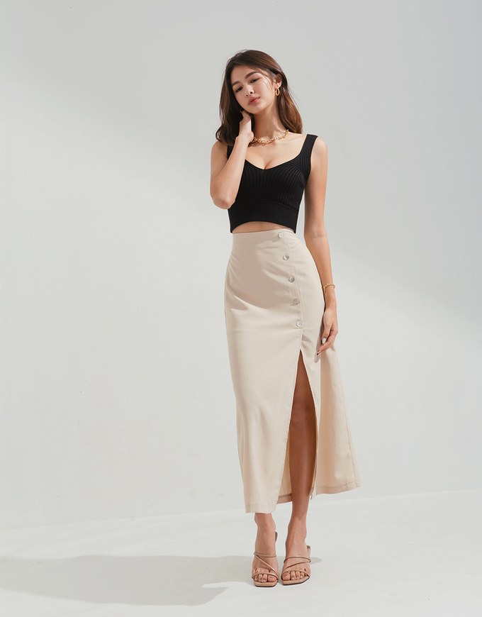 Refined Knit Tank Bra Top