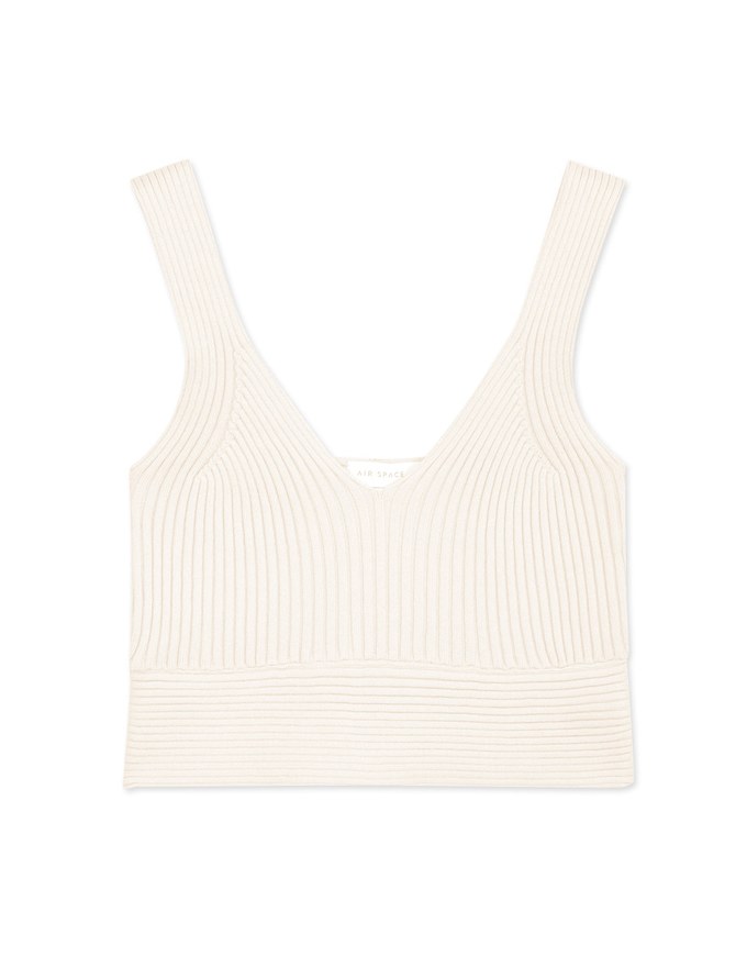 Refined Knit Tank Bra Top