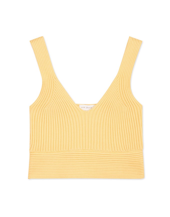 Refined Knit Tank Bra Top