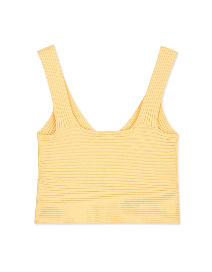 Refined Knit Tank Bra Top