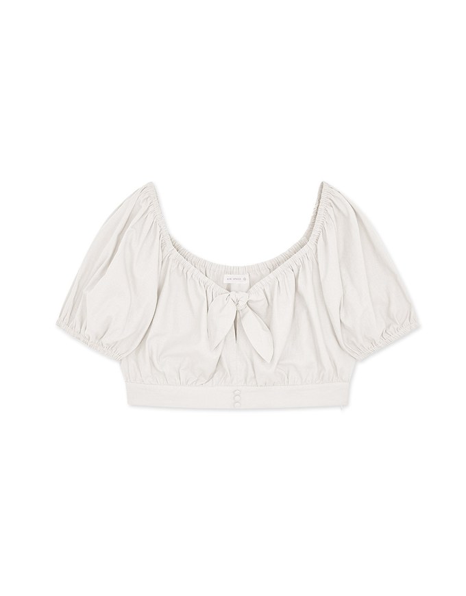 2Way Twist Knot Cotton Linen Crop Top