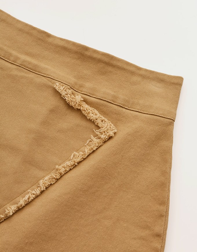 Urban Chic Distressed Edge Hem Asymmetric Skirt