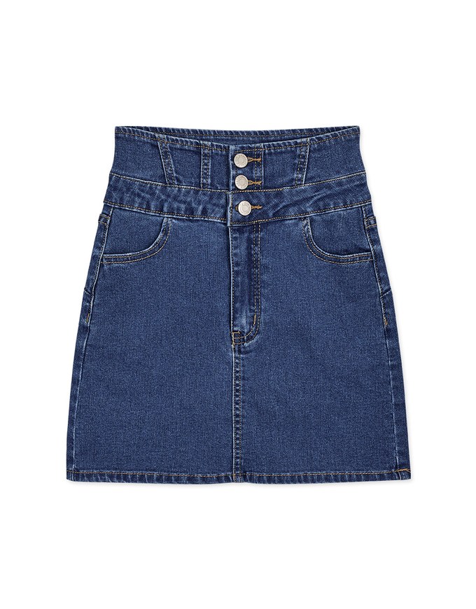 【Den!m LITE】Breezy Cooling No Filter Shape-Up Slimming Denim Jeans Skirt