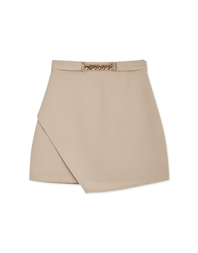 Diagonal Design A-Line Skirt