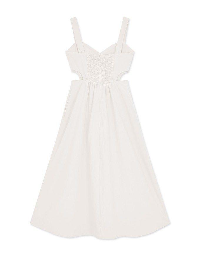 Sweetheart Neckline Side-Hollow Maxi Dress