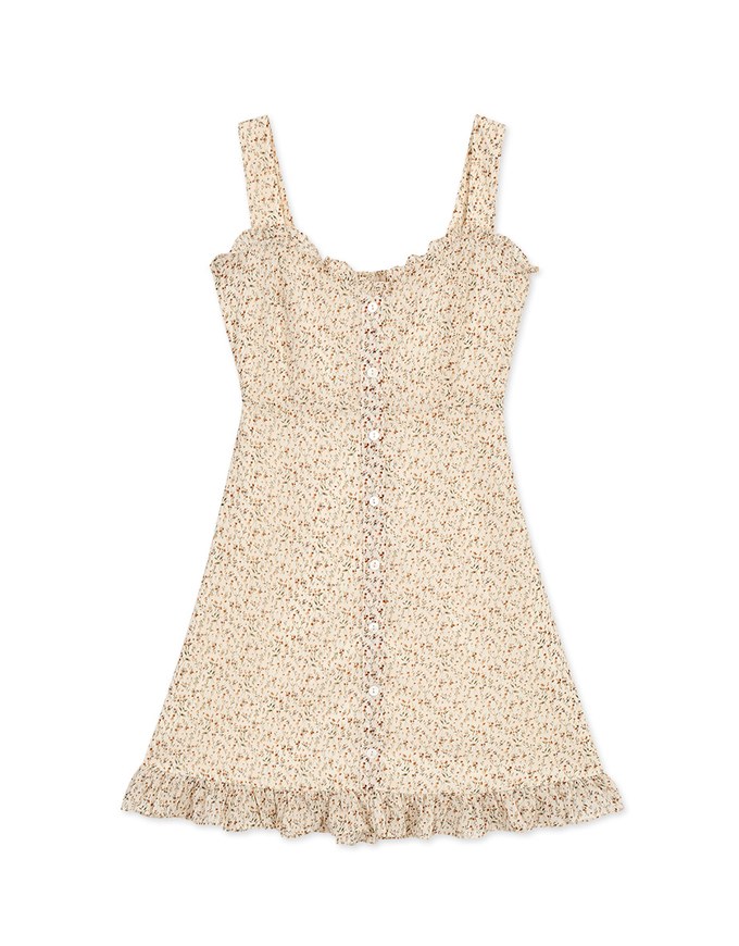 Ditsy Floral Ruffle Mini Dress