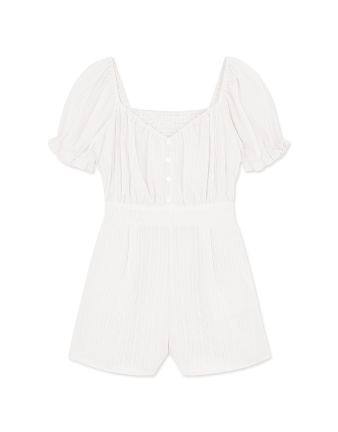 2Way Straight Pattern Sleeveless Playsuit