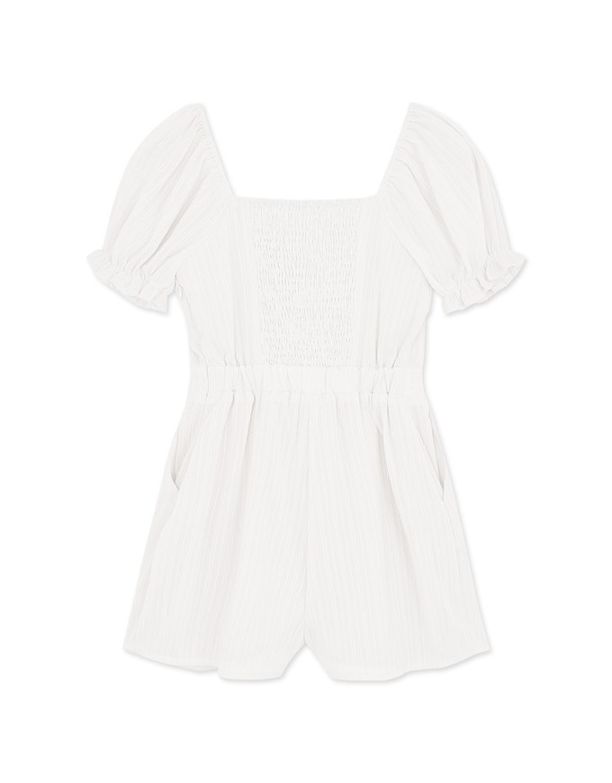 2Way Straight Pattern Sleeveless Playsuit