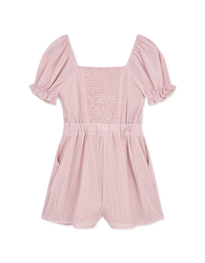 2Way Straight Pattern Sleeveless Playsuit