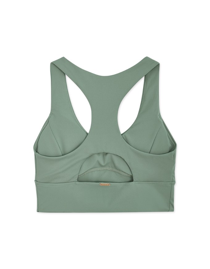 U Neck Digging Back Sports Bra (With Padding)