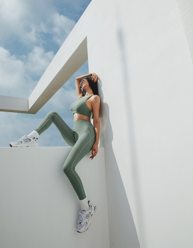 HalterHigh Support Sports Bra (With Padding)